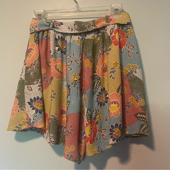 Final Touch Flowy Shorts With Fabric Belt Sz L - Picture 3 of 6